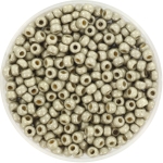 miyuki seed beads 8/0 - duracoat galvanized matte light pewter