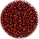 miyuki seed beads 8/0 - duracoat opaque maroon 