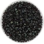 miyuki seed beads 8/0 - transparant picasso ruby