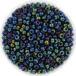miyuki rocailles 8/0 - metallic iris dark blue
