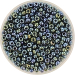 miyuki seed beads 8/0 - metallic iris gunmetal