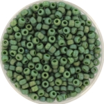 miyuki seed beads 8/0 - opaque glazed frosted rainbow shamrock