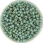 miyuki seed beads 8/0 - opaque glazed frosted rainbow celadon