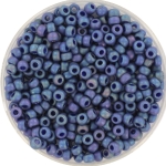 miyuki rocailles 8/0 - opaque glazed frosted rainbow bayberry