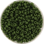 miyuki seed beads 8/0 - opaque avocado 