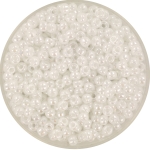 miyuki seed beads 8/0 - ceylon white pearl