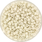 miyuki seed beads 8/0 - opaque luster limestone 