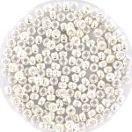 miyuki seed beads 8/0 - bright sterling plated