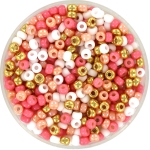 miyuki seed beads 8/0 - holiday pink