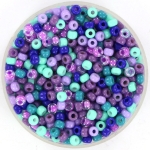 miyuki seed beads 8/0 - purple mint