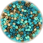 miyuki seed beads 8/0 - blue beach