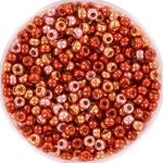 miyuki seed beads 8/0 - duracoat galvanized pink confetti