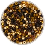 miyuki seed beads 8/0 - vintage bruin