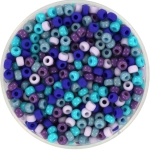 miyuki seed beads 8/0 - blue sparkle