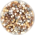 miyuki seed beads 8/0 - vintage beige