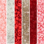 miyuki seed beads 8/0 - valentine