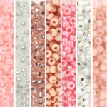 miyuki seed beads 8/0 - baby pink