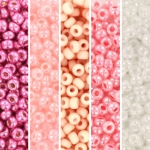 miyuki seed beads 8/0 - soft pink