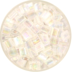 miyuki tila 5x5 mm - transparant ab crystal