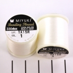 miyuki beading thread 50 meter - white