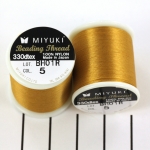 miyuki beading thread 50 meter - gold