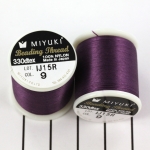 miyuki beading thread 50 meter - eggplant purple