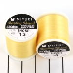 miyuki beading thread 50 meter - yellow