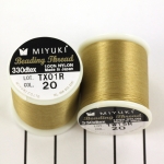 miyuki beading thread 50 meter - champagne gold