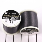 miyuki beading thread 50 meter - dark grey