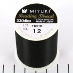 XL miyuki beading thread B - black 500 meter