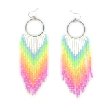 Maak je eigen fringe oorbellen  - neon festival