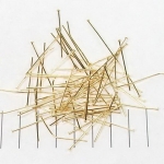 head pin gold - 30 mm