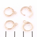 closing earrings 12 mm - rose gold
