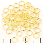jump ring gold - 8 mm with perfect closing