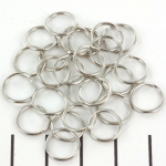 open ring nikkel - 10 mm extra mooi aansluitend