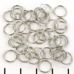 jump ring nickel - 8 mm with perfect closing