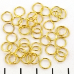 jump ring gold - 7 mm with perfect closing