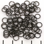 open ring zwart - 6 mm extra dun