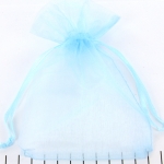 organza cadeau zakjes - 10 x 15 cm lichtblauw