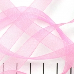 organza ribbon 10 mm - pink