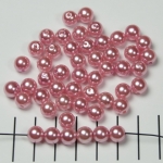 kunststof parels rond 8 mm - oudroze