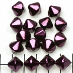 acrylic pearls conical - aubergine purple