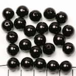 acrylic pearls round 10 mm - black