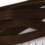 plat suede koord 15 mm - bruin