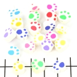 polymer dog paw - color mix 10 mm