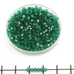 preciosa bicone 3 mm - emerald