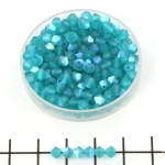 preciosa bicone 4 mm - blue zircon ab mat