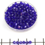 preciosa bicone 4 mm - cobalt blue