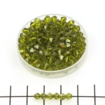 preciosa bicone 4 mm - olivine