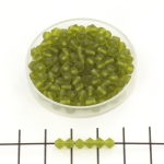 preciosa bicone 4 mm - olivine matt